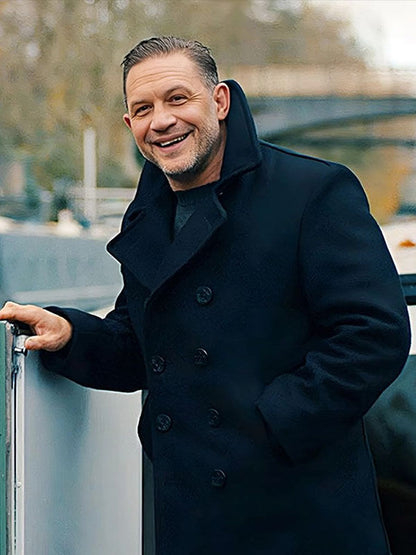 Harry Da Souza Mobland Season 01 Blue Wool Coat