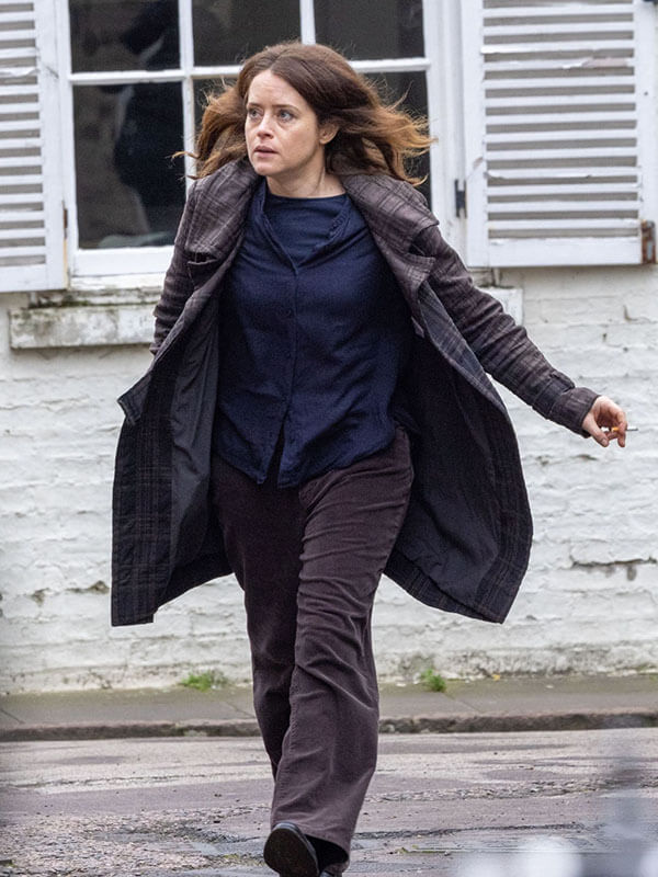 Helen H Is For Hawk 2025 Maroon Plaid Coat