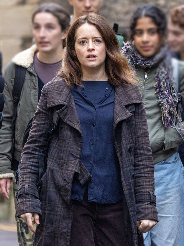 Helen H Is For Hawk 2025 Maroon Plaid Coat