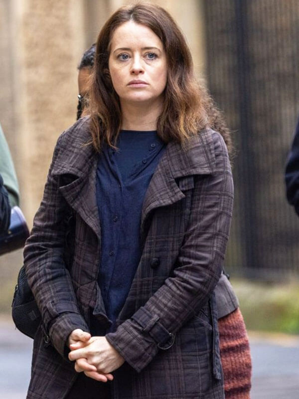 Helen H Is For Hawk 2025 Maroon Plaid Coat