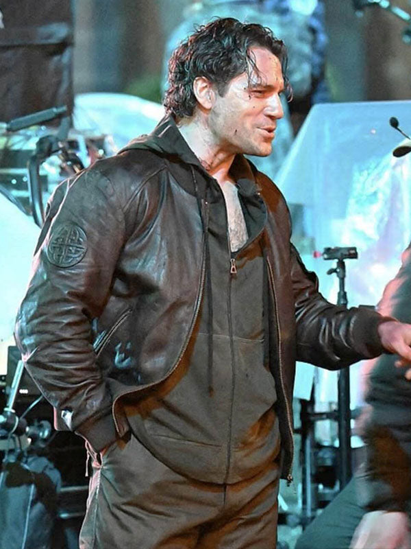 Henry Cavill Highlander Reboot Brown Leather Bomber Jacket