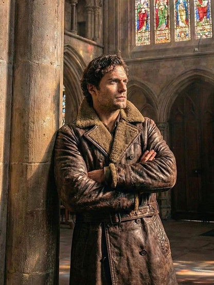 Henry Cavill Highlander Reboot Brown Leather Long Coat