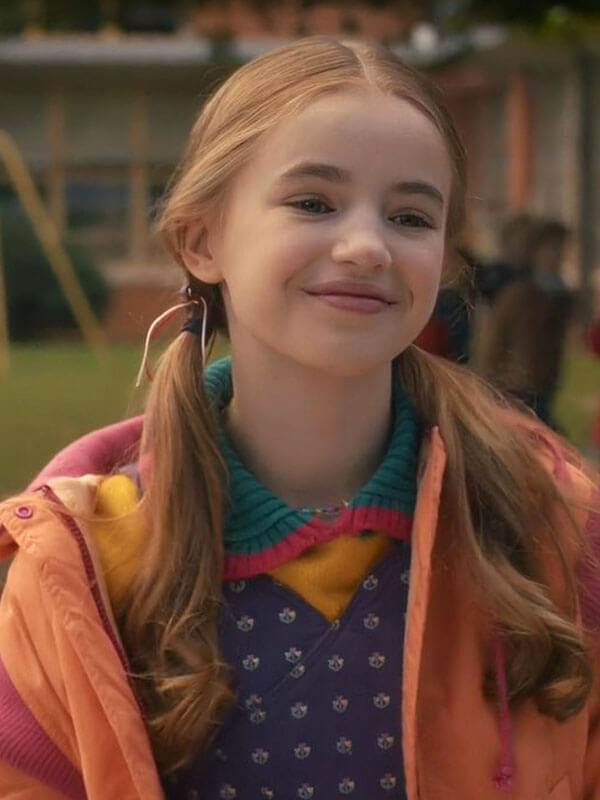 Holly Wheeler Stranger Things Season 05 Orange Puffer Jacket