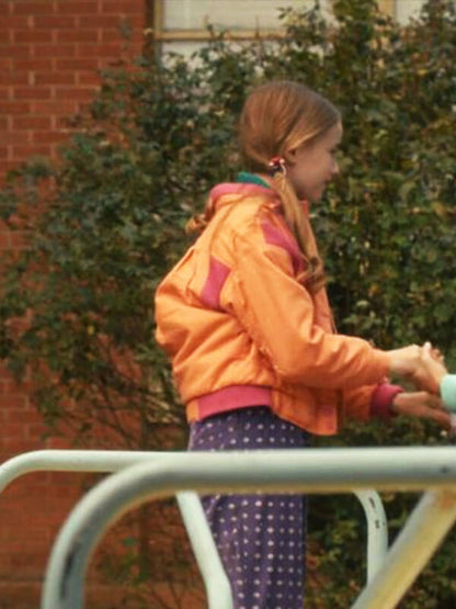 Holly Wheeler Stranger Things Season 05 Orange Puffer Jacket