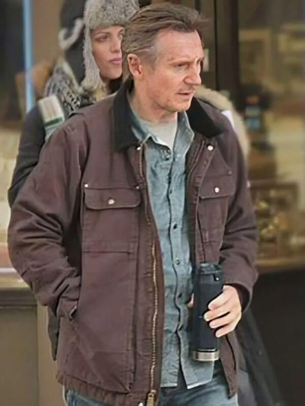 Honest Theif 2020 Liam Neeson Brown Cotton Jacket