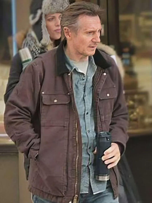 Honest Theif 2020 Liam Neeson Brown Cotton Jacket