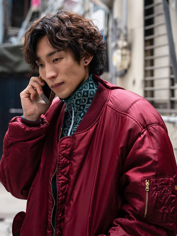 Hong Woo Jin Bloodhounds Season 01  Red Bomber Jacket