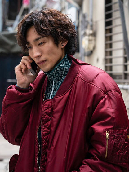 Hong Woo Jin Bloodhounds Season 01  Red Bomber Jacket