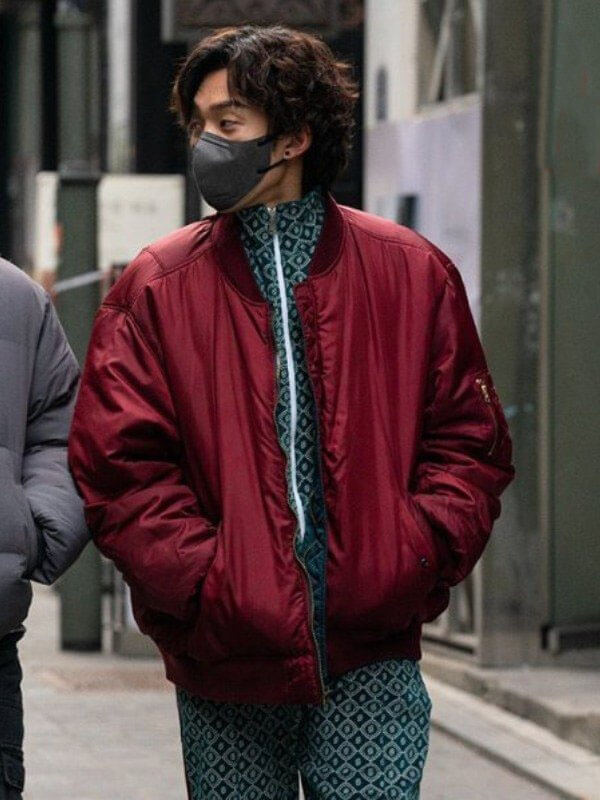 Hong Woo Jin Bloodhounds Season 01  Red Bomber Jacket
