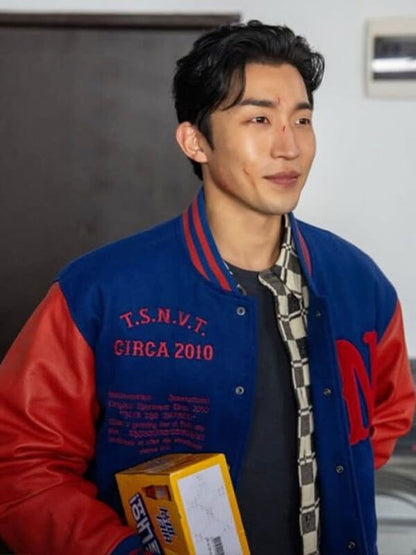 Hong Woo Jin Bloodhounds Season 02 Blue Varsity Jacket