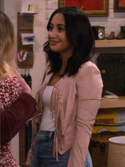 How I Met Your Father 2022 Francia Rasia Pink Leather Jacket