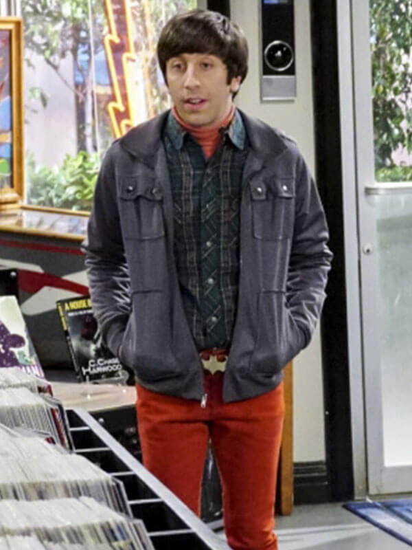 Howard Wolowitz Big Bang Theory Season 05 Grey Cotton Jacket