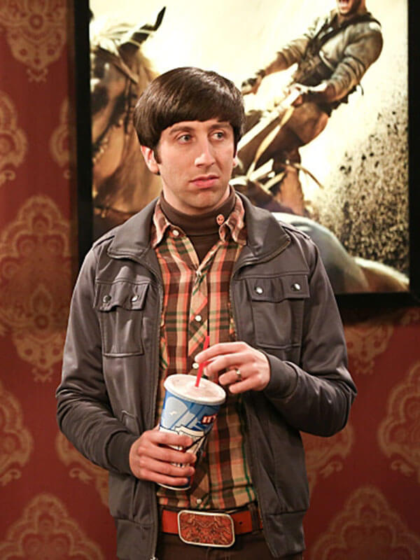 Howard Wolowitz Big Bang Theory Season 05 Grey Cotton Jacket