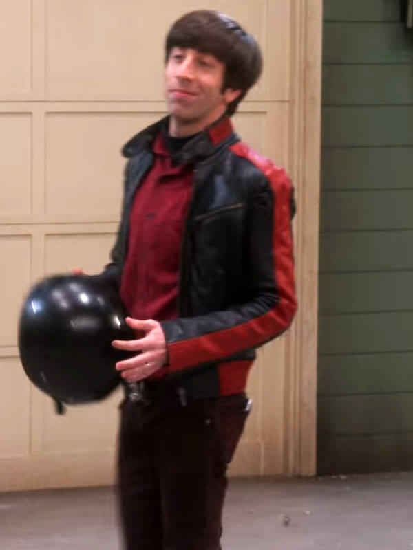 Howard Wolowitz Big Bang Theory Season 06 Black Biker Jacket