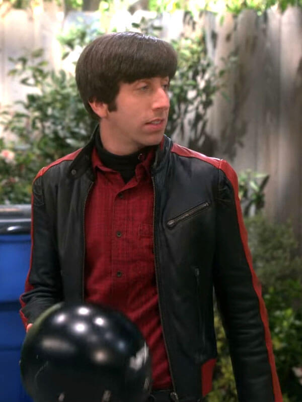 Howard Wolowitz Big Bang Theory Season 06 Black Biker Jacket