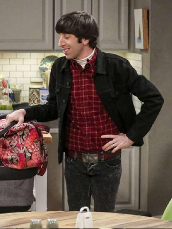 Howard Wolowitz Big Bang Theory Season 10 Black Denim Jacket