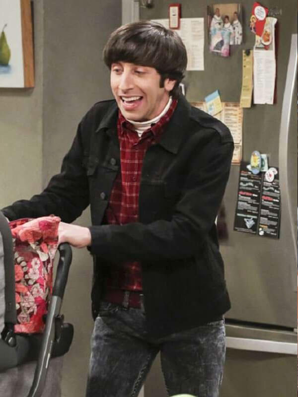 Howard Wolowitz Big Bang Theory Season 10 Black Denim Jacket