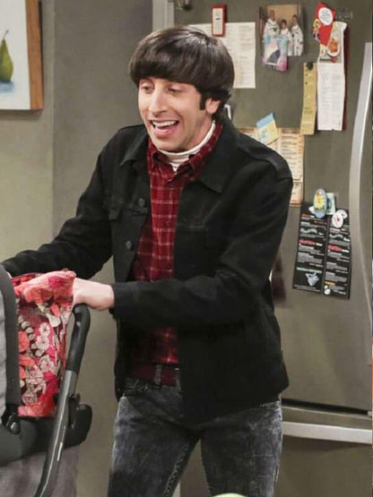 Howard Wolowitz Big Bang Theory Season 10 Black Denim Jacket