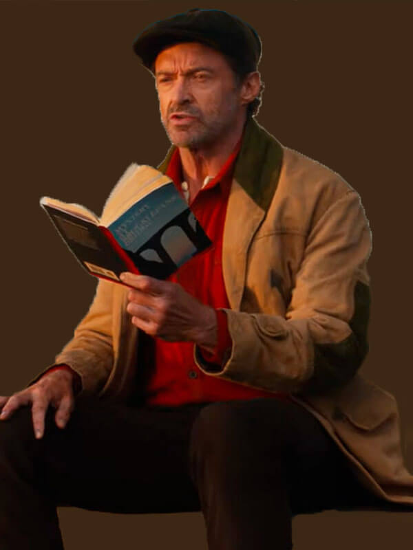 Hugh Jackman Three Bags Full: A Sheep Detective Brown Cotton Jacket 
