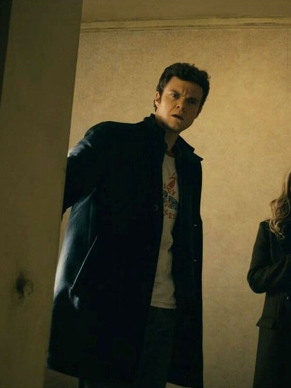 Hughie Campbell The Boys Season 04 Black Wool Coat