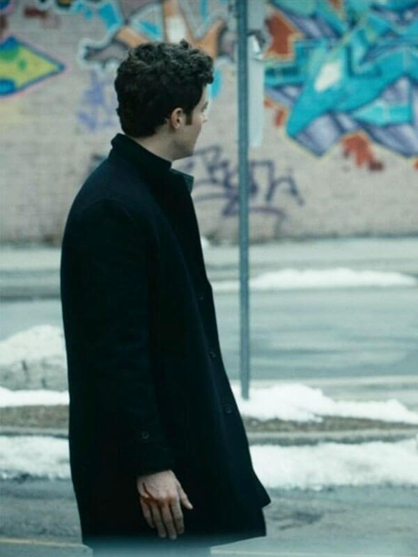 Hughie Campbell The Boys Season 04 Black Wool Coat