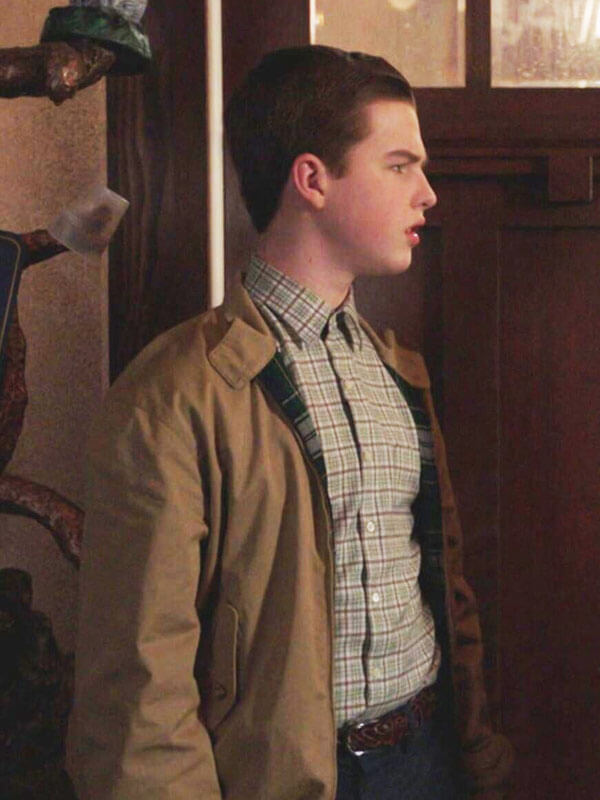 Iain Armitage Young Sheldon Season 06 Brown Cotton Jacket