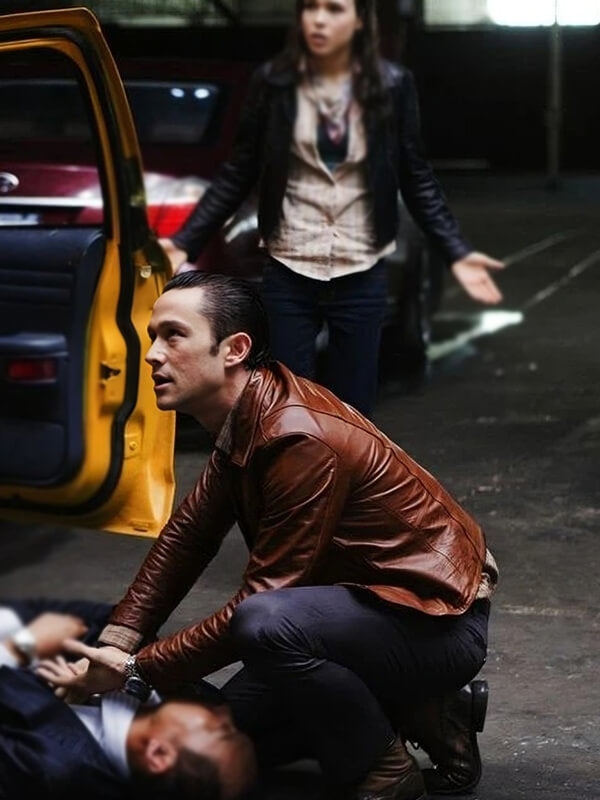 Inception 2010 Joseph Levitt Brown Leather Jacket