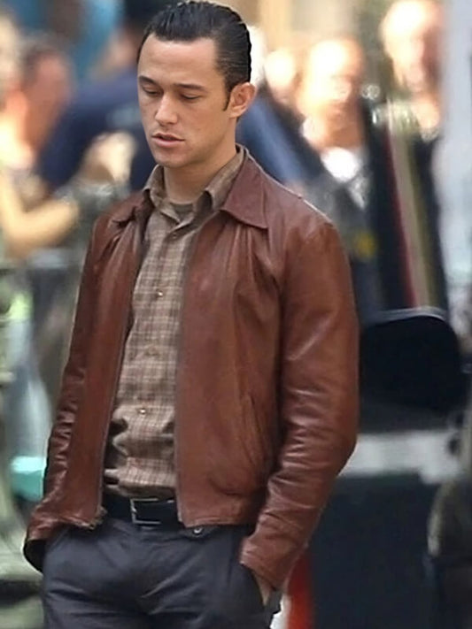 Inception 2010 Joseph Levitt Brown Leather Jacket
