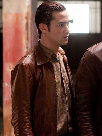 Inception 2010 Joseph Levitt Brown Leather Jacket
