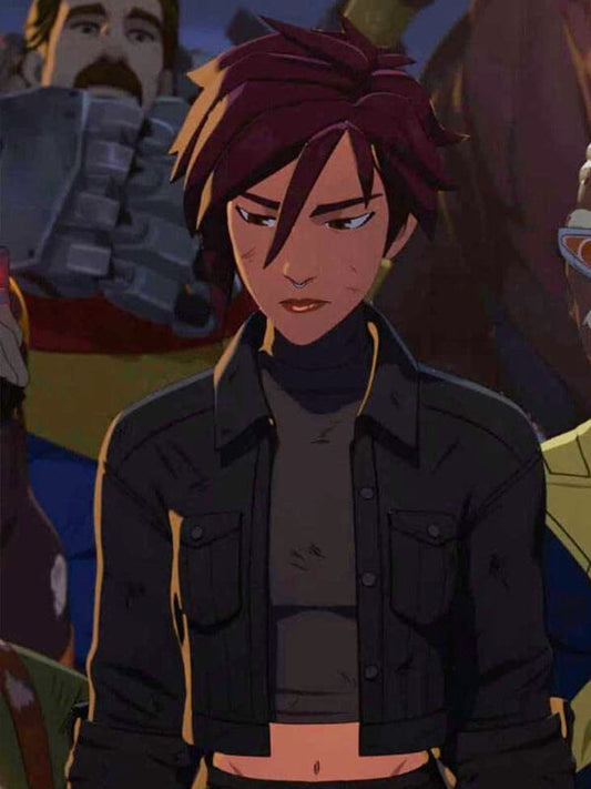 Invisigal Dispatch Black Denim Crop Top Jacket