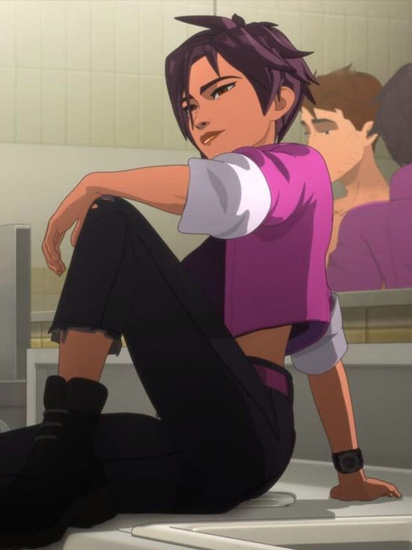 Invisigal Dispatch Pink Crop Top Jacket