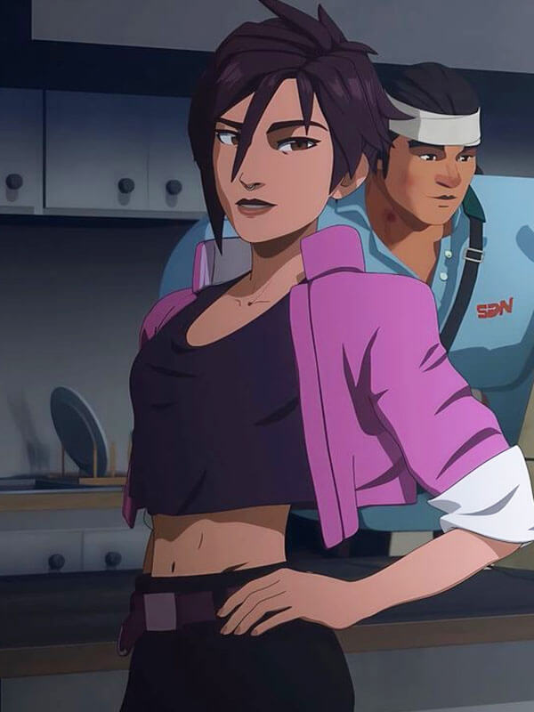 Invisigal Dispatch Pink Crop Top Jacket