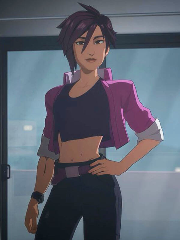 Invisigal Dispatch Pink Crop Top Jacket