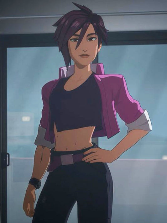 Invisigal Dispatch Pink Crop Top Jacket