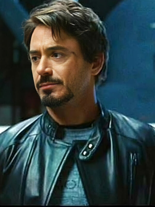 Iron Man Black Leather Jacket 