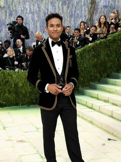 Jaafar Jackson Met Gala 2026 Black Velvet Blazer