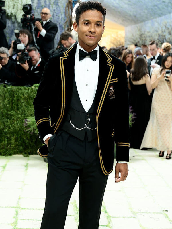 Jaafar Jackson Met Gala 2026 Black Velvet Blazer