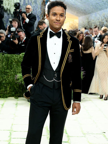 Jaafar Jackson Met Gala 2026 Black Velvet Blazer
