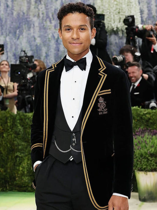 Jaafar Jackson Met Gala 2026 Black Velvet Blazer