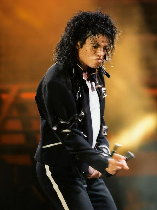 Jaafar Jackson Michael 2026 Black Wool Jacket