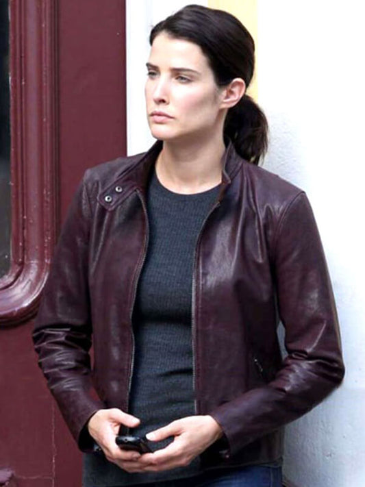 Jack Reacher Never Go Back 2016 Danika Yarosh Maroon Leather Jacket