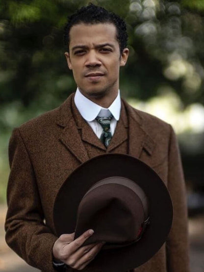 Jacob Anderson Interview With The Vampire Season 01 Brown Tweed Blazer