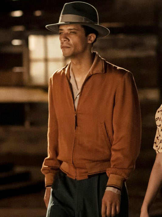 Jacob Anderson Interview With The Vampire Season 01 Brown Wool Bomber Jacket