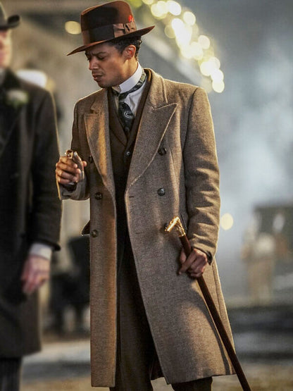 Jacob Anderson Interview With The Vampire Season 01 Brown Wool Coat