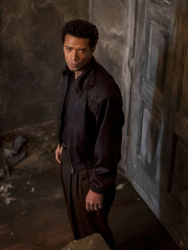 Jacob Anderson Interview With The Vampire Season 02 Black Bomber Jacket