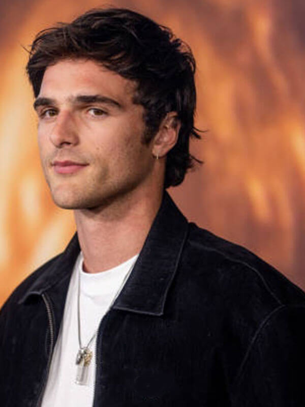 Jacob Elordi Euphoria Premiere Black Velvet Jacket