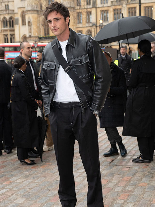 Jacob Elordi London Sighting Type I Leather Jacket