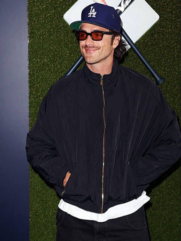 Jacob Elordi Los Angeles Event Black Track Jacket