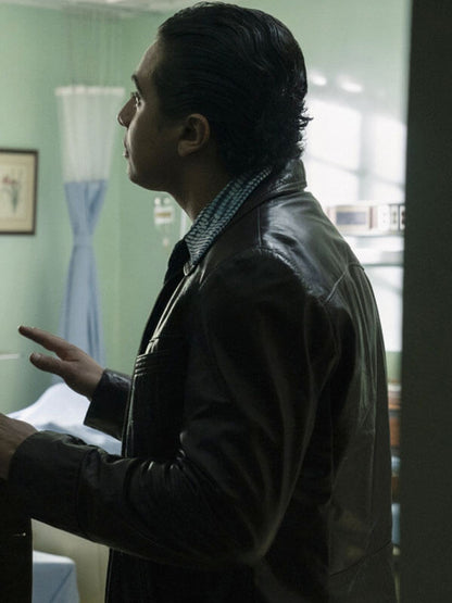 Jake Cannavale The Offer 2022 Brown Leather Jacket