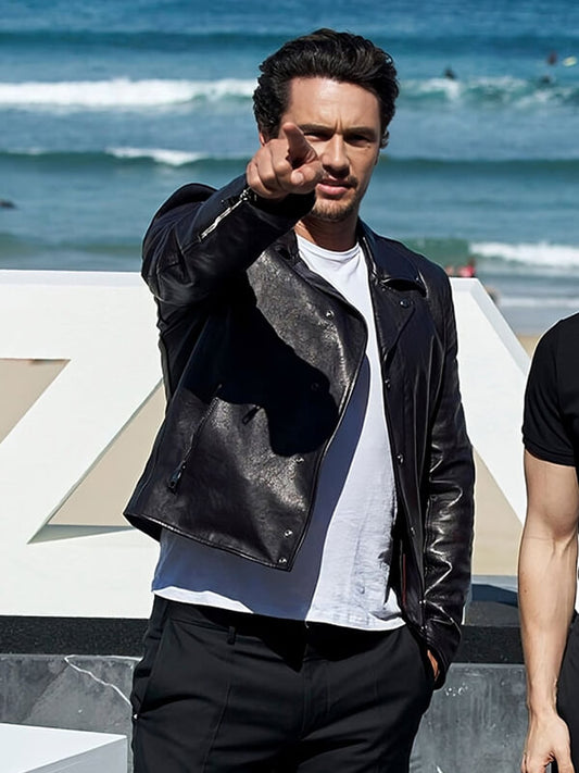 James Franco Black Leather Jacket